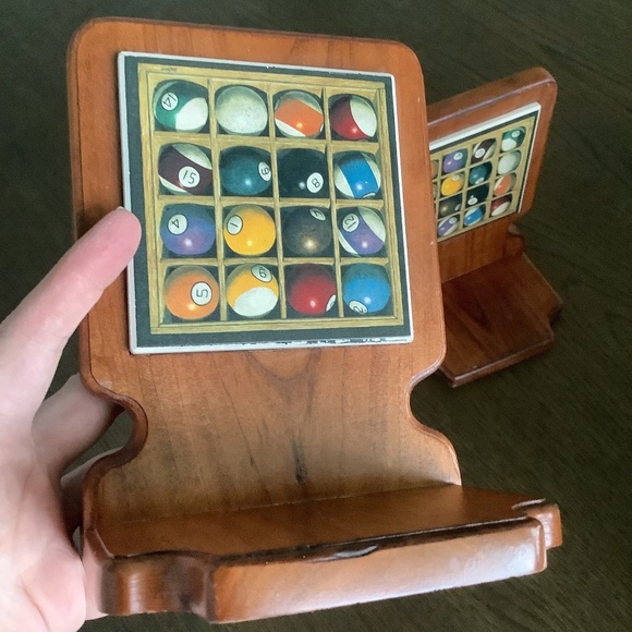 Lot of 2 Vintage Solid Wood Wall Shelf Signed Handcrafted by Bob Jankowsky - Picture 2 of 11